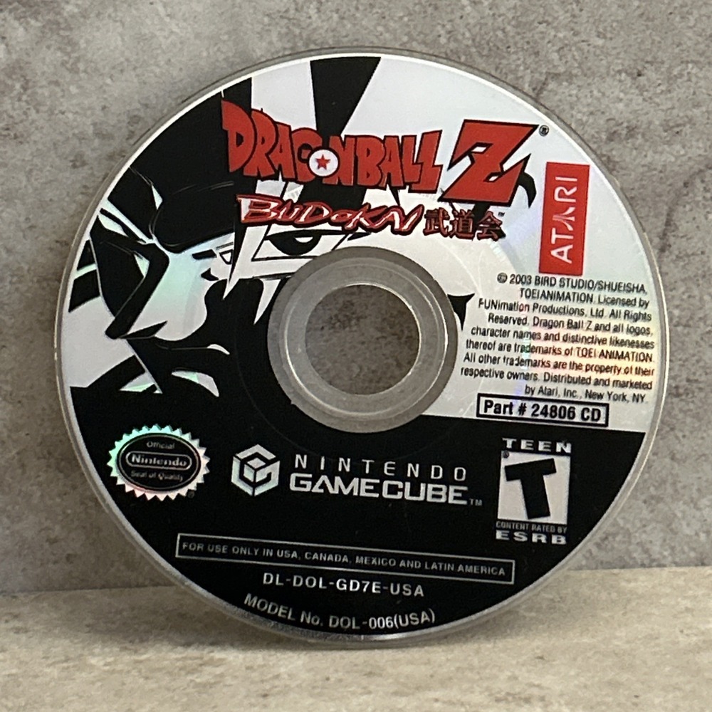 Dragon Ball Z: Budokai (Nintendo GameCube, 2003) Disc Only Scratched